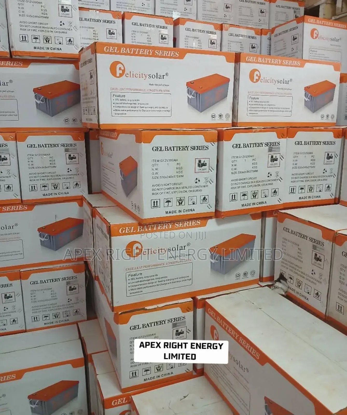 200ah Felicity Dry Cell Battery 12volts