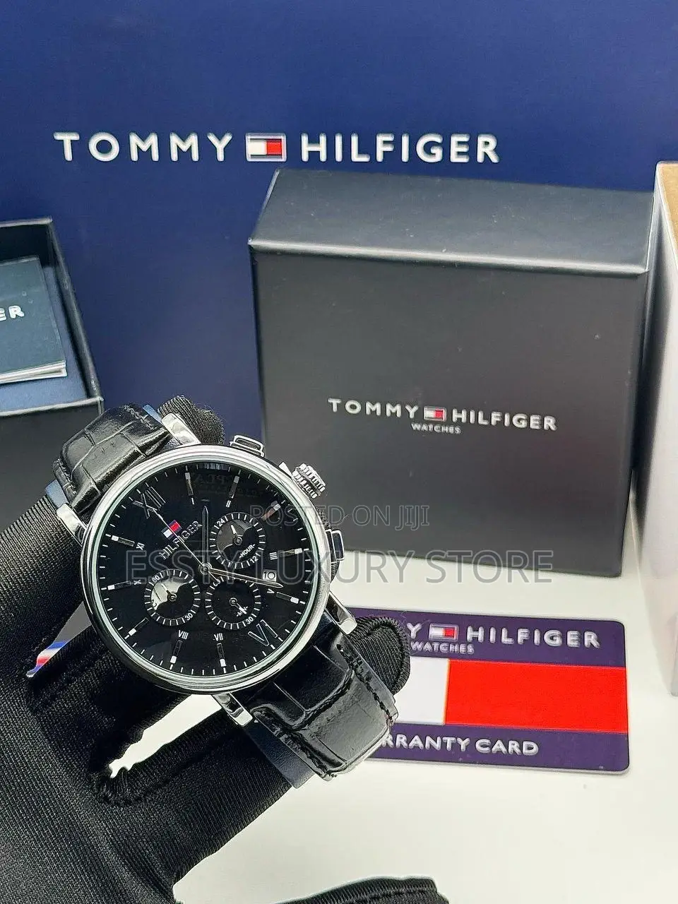 High Quality Luxury Tommy Hilfiger Leather Wristwatch