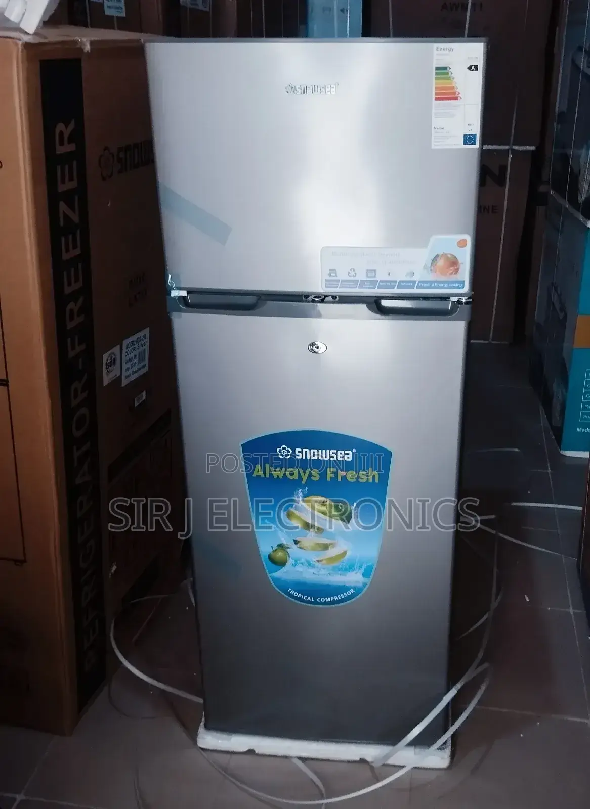 Brand New 250litre Snowsea Standing Refrigerator/Top Freezer
