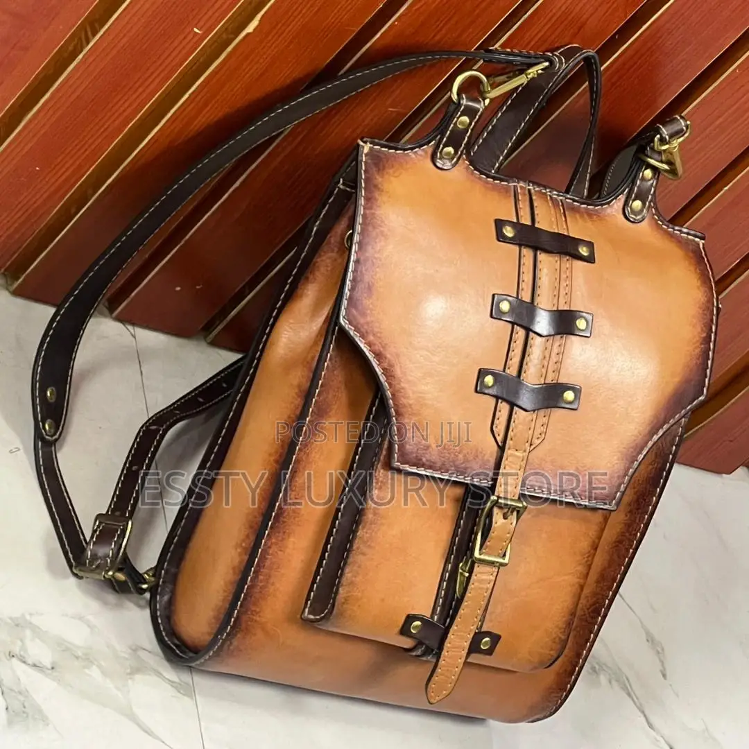 Vintage Cowboy Leather Backpack