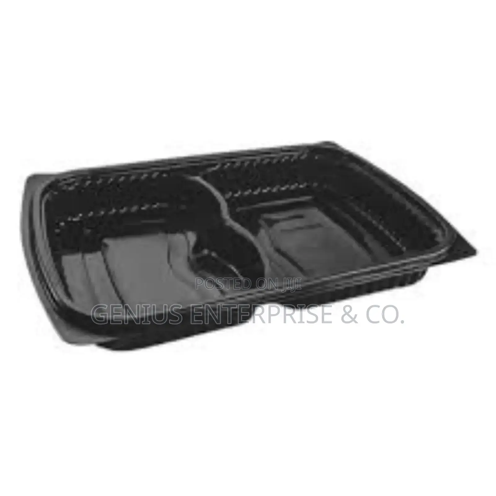 Two Compartments Takeaway With Transparent Lid Cover.