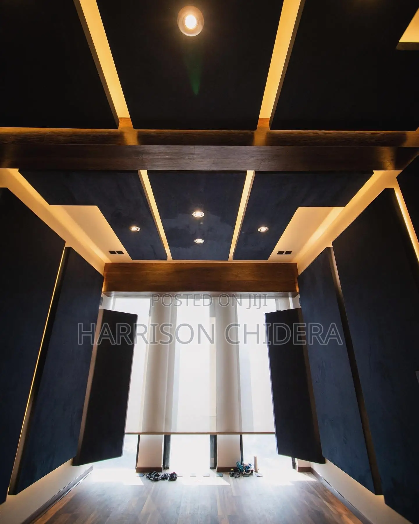 2ft by 7ft Acoustic Panel Dark Glow