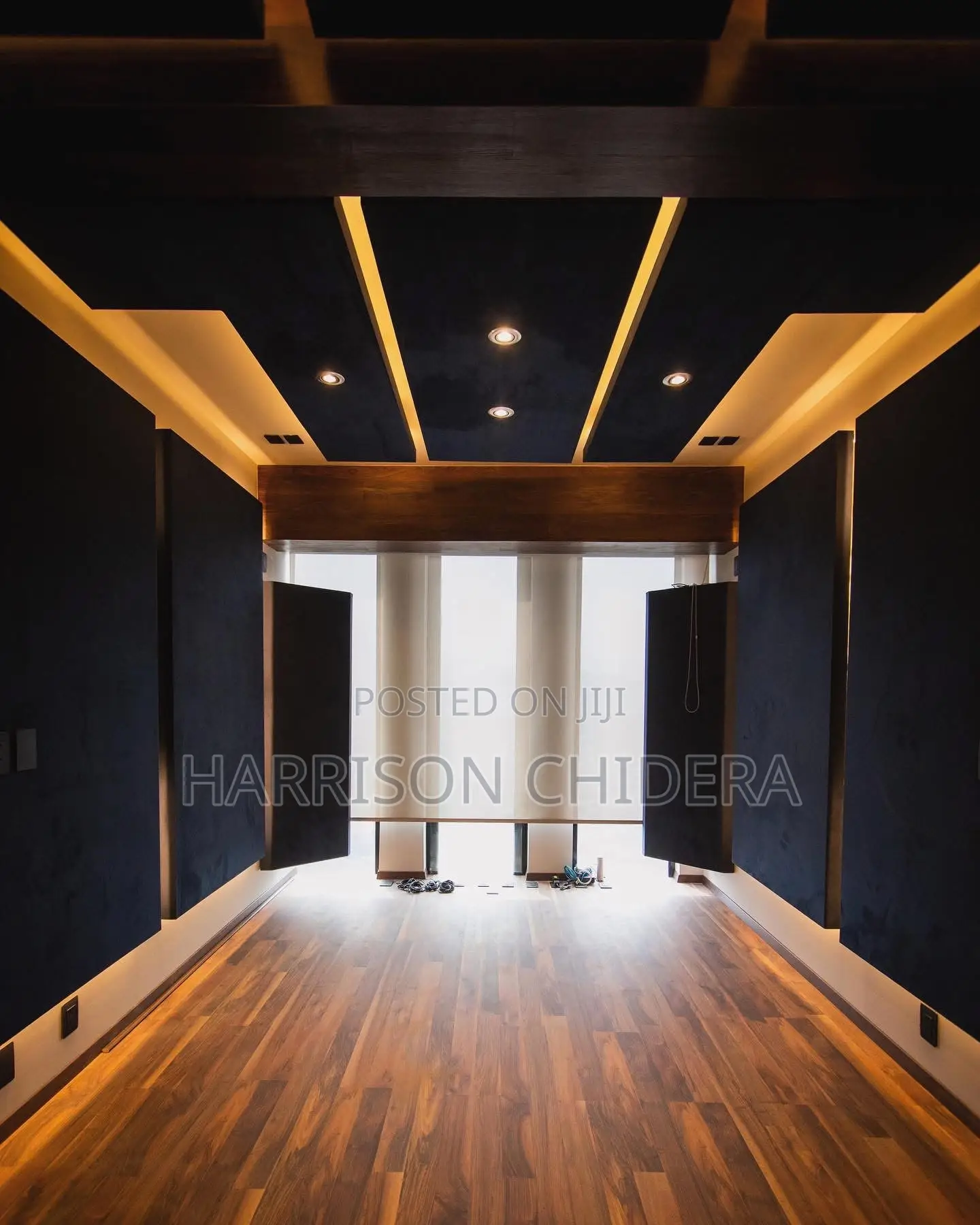 2ft by 7ft Acoustic Panel Dark Glow