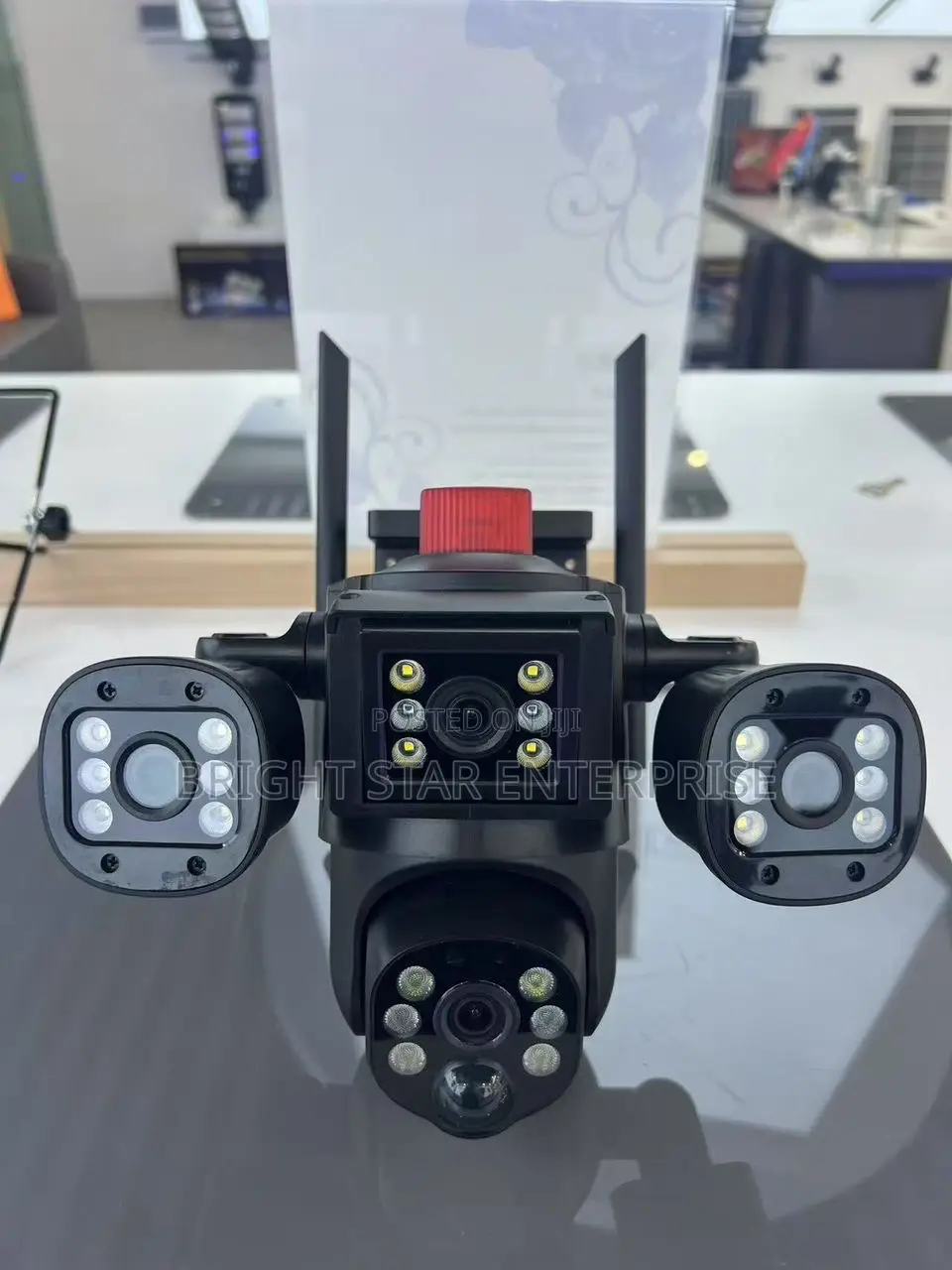 CCTV Solar Camera Four Lens With Voice Record
