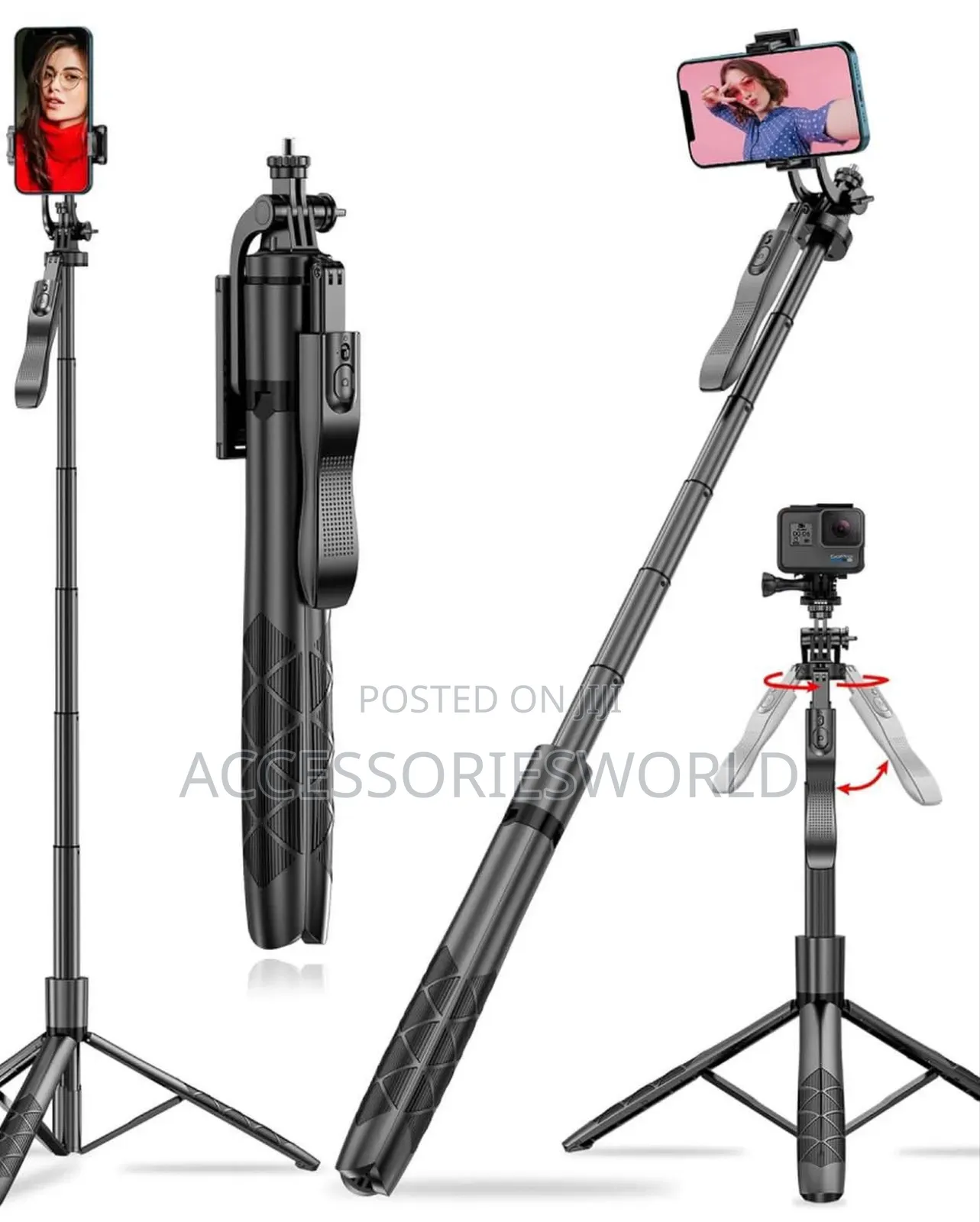 L16 Long Selfie Stick With Tripod Stand