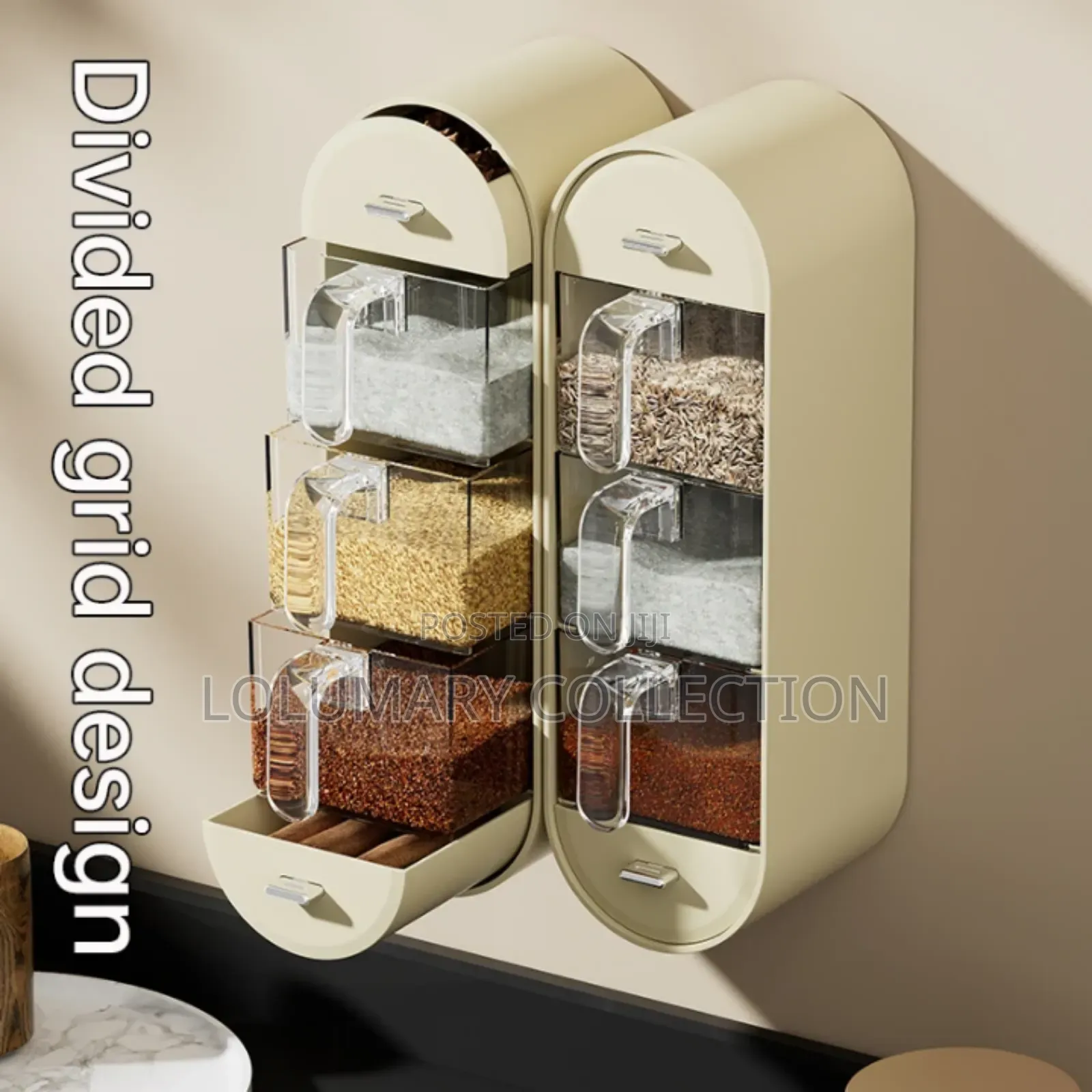 Wall Mounted Spice Rack 3 Tier Kitchen Storage Shelf"