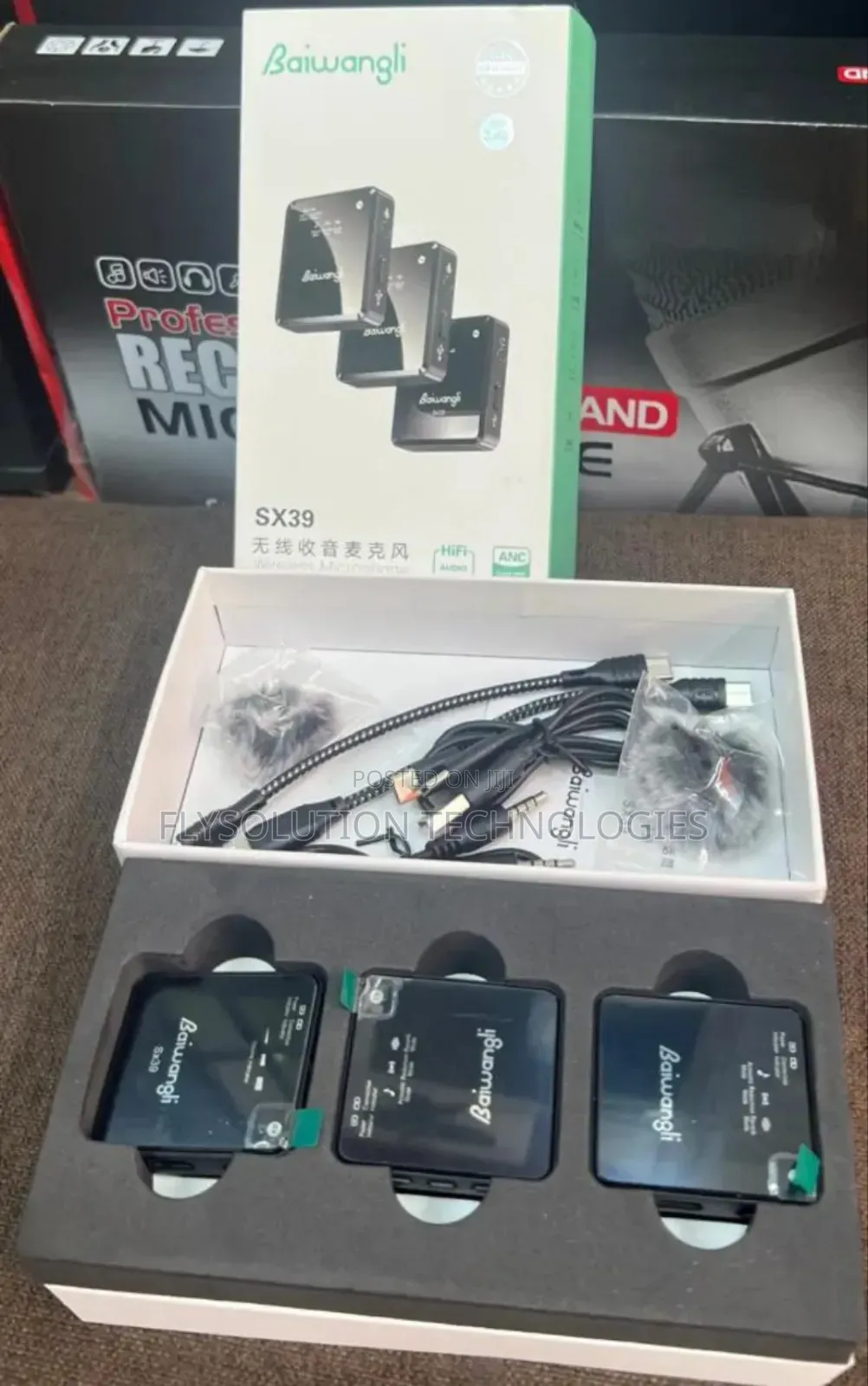 Baiwangli Sx39 Wireless Noise Canceling Microphone System