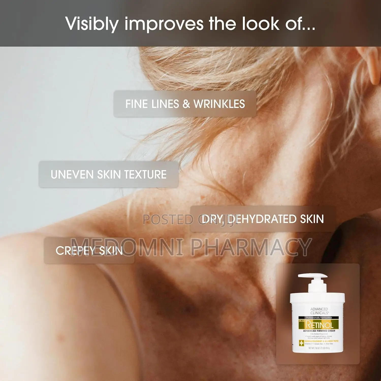 Advanced Clinicals Retinol Advanced Firming Cream 454g