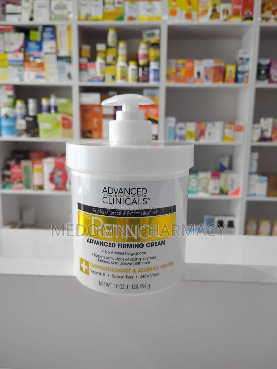 Advanced Clinicals Retinol Advanced Firming Cream 454g