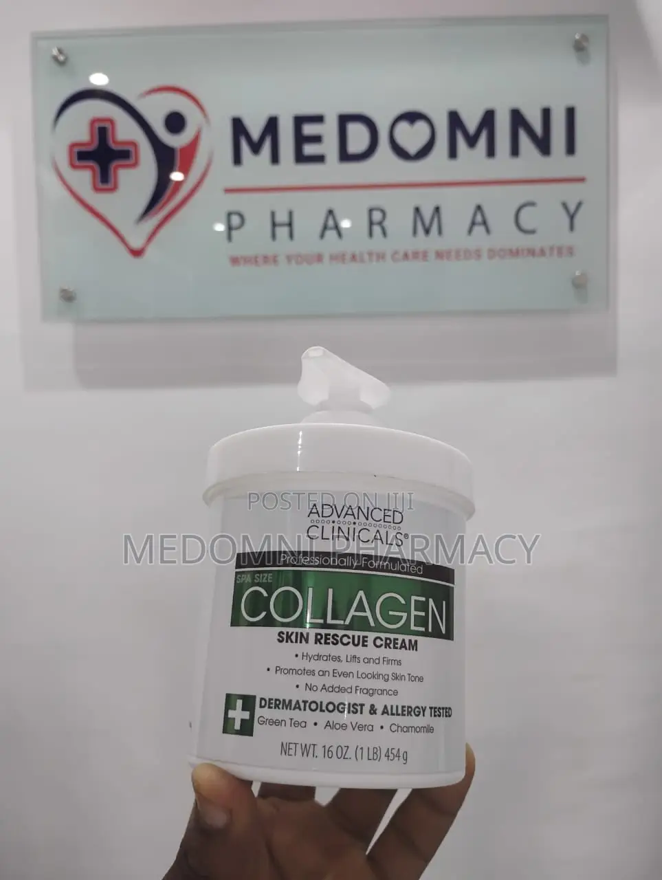 Advanced Clinicals Collagen Skin Rescue Lotion 454g