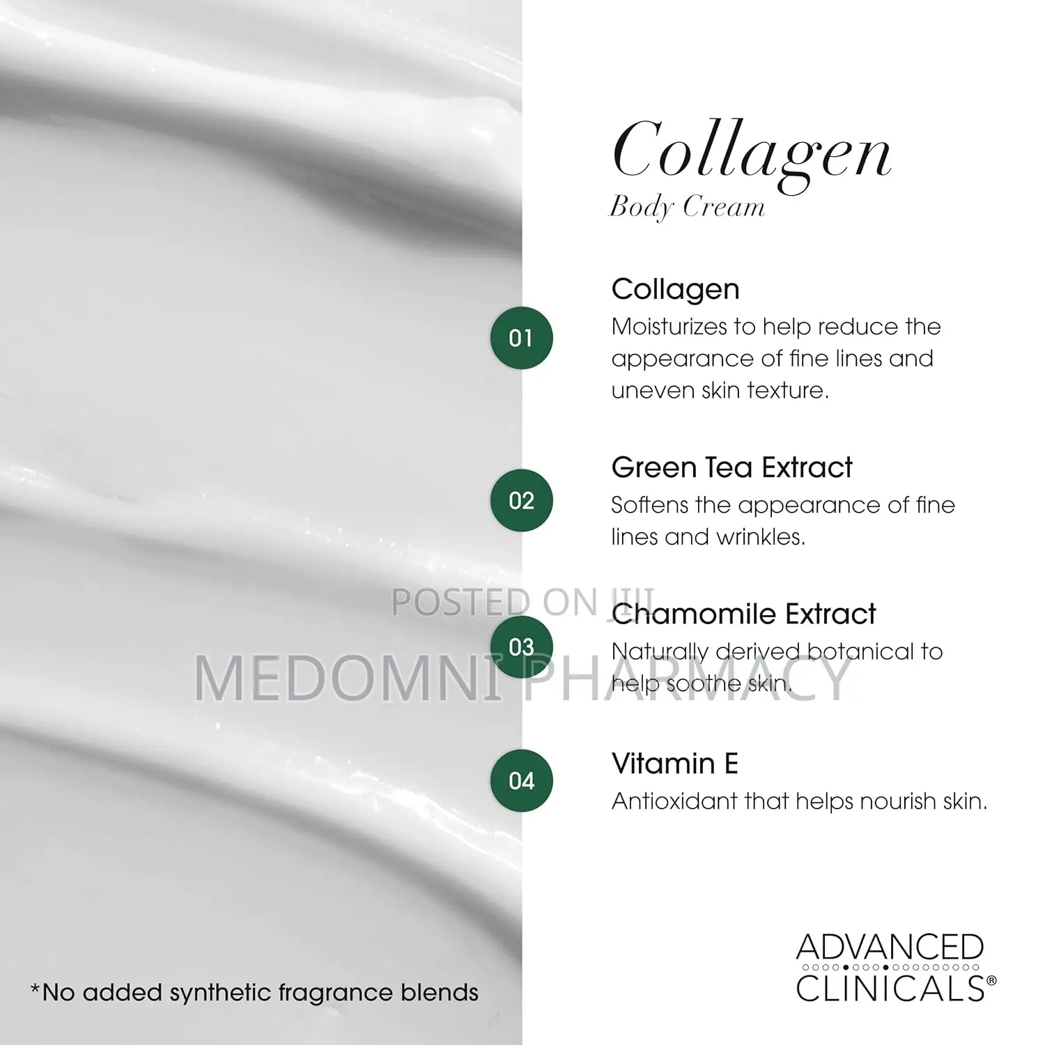 Advanced Clinicals Collagen Skin Rescue Lotion 454g
