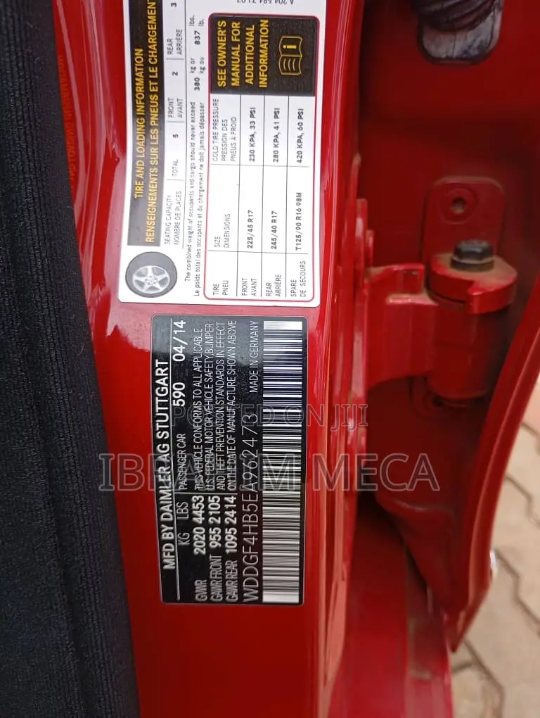 Mercedes-Benz C250 2014 Red