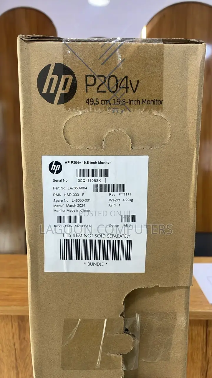 Hp P204 19.5 Inch Widescreen Tn Led Monitor