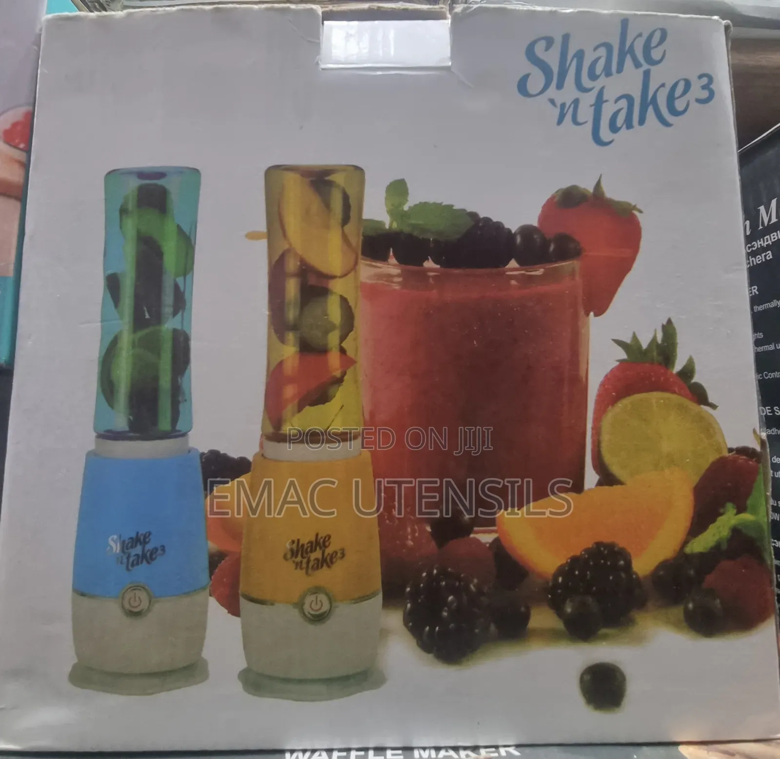 Shake N Take Smoothie Maker Juice Mini Blender 2 Bottles