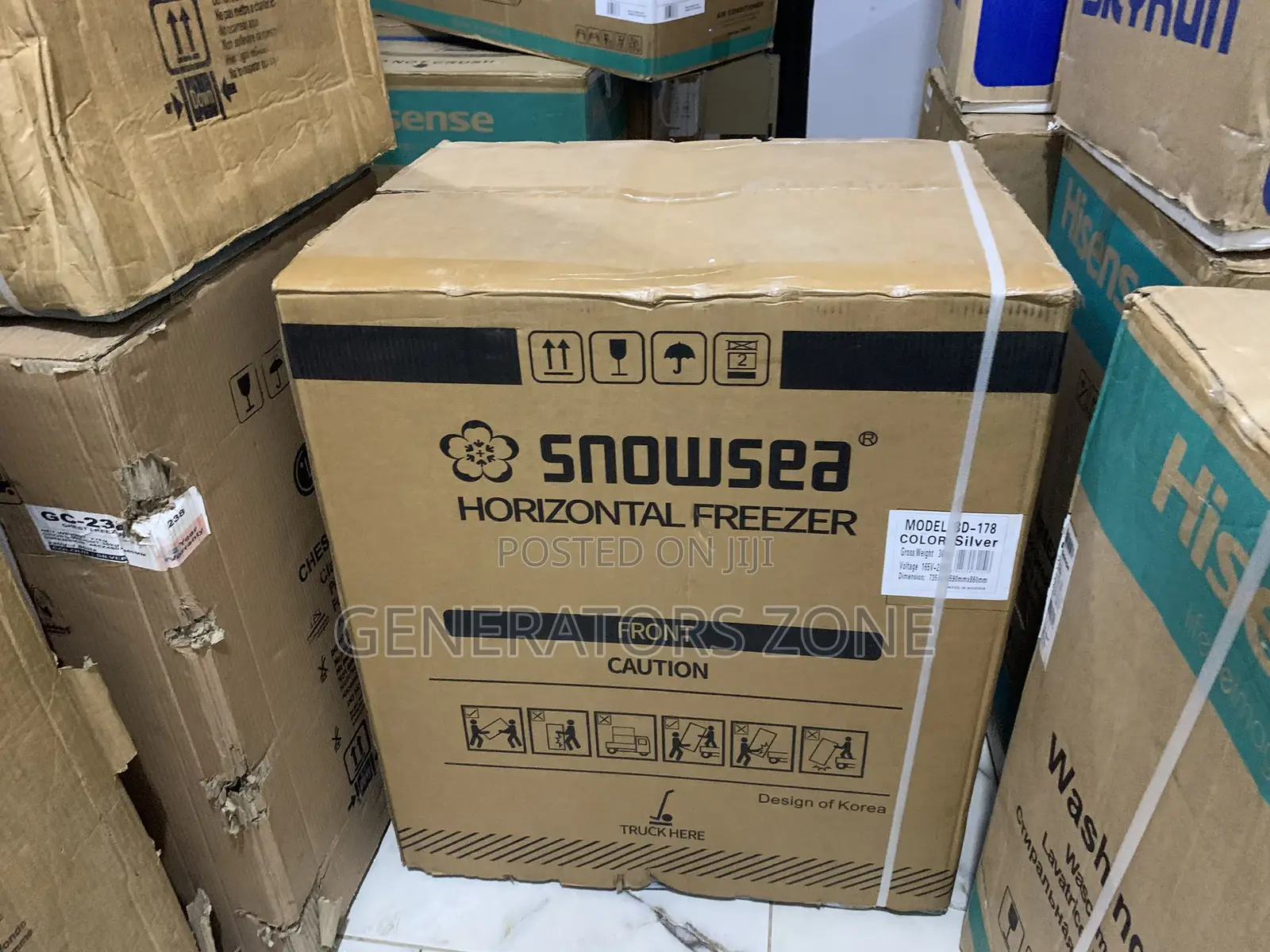 Snowsea 132l Chest Freezer (Bd-178) Low Energy, High Cooling