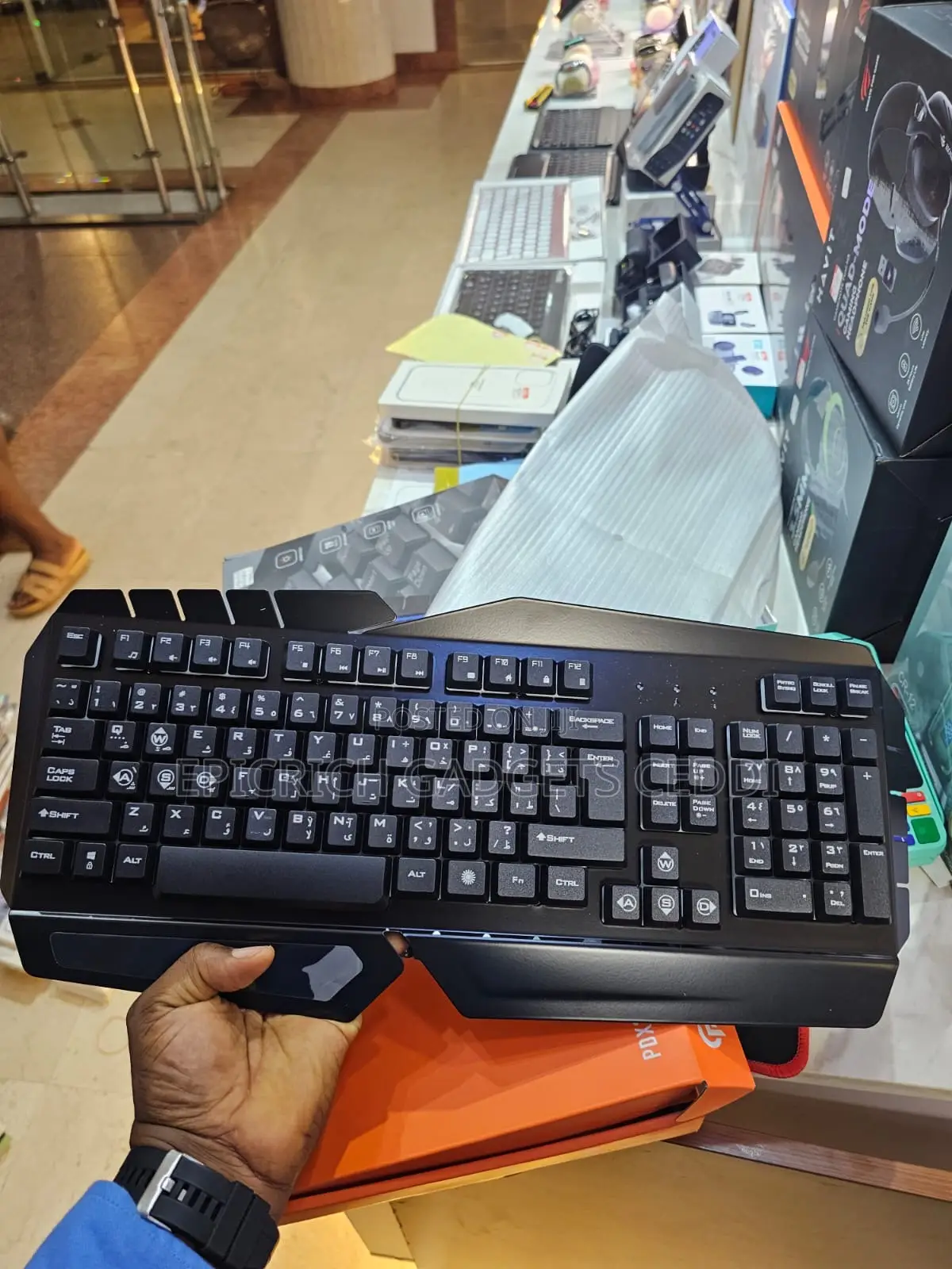 Porodo Metal Frame Gaming Keyboard