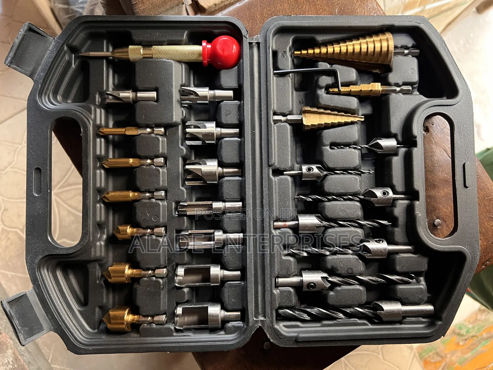 26-piece Woodworking Drill Bit Set Including Steel Carbide