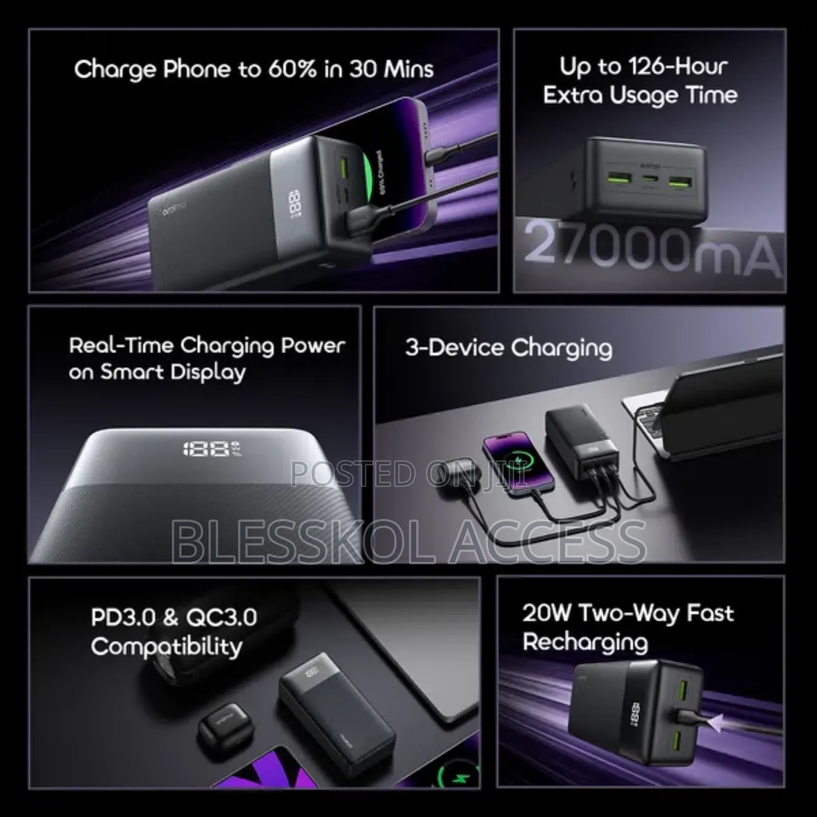 Oraimo Powernova Qf1 27000mah 22.5w Power Bank