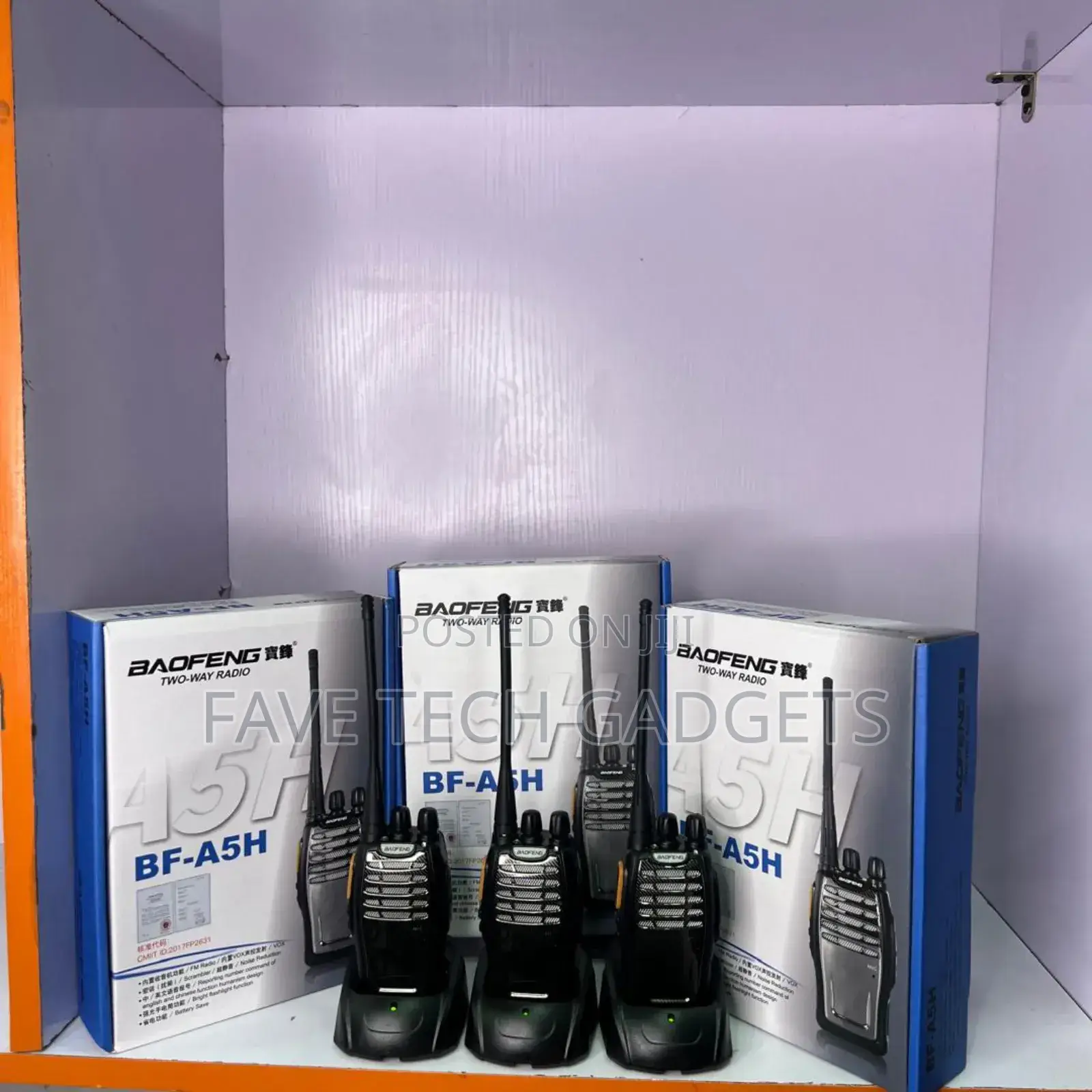 Bf A5h Walkie Talkie Radio 3pcs