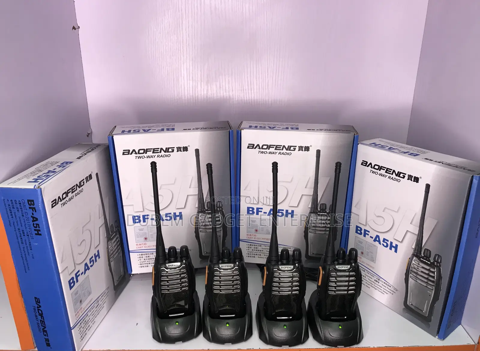A5h Baofeng Walkie-talkie Radio 4pcs