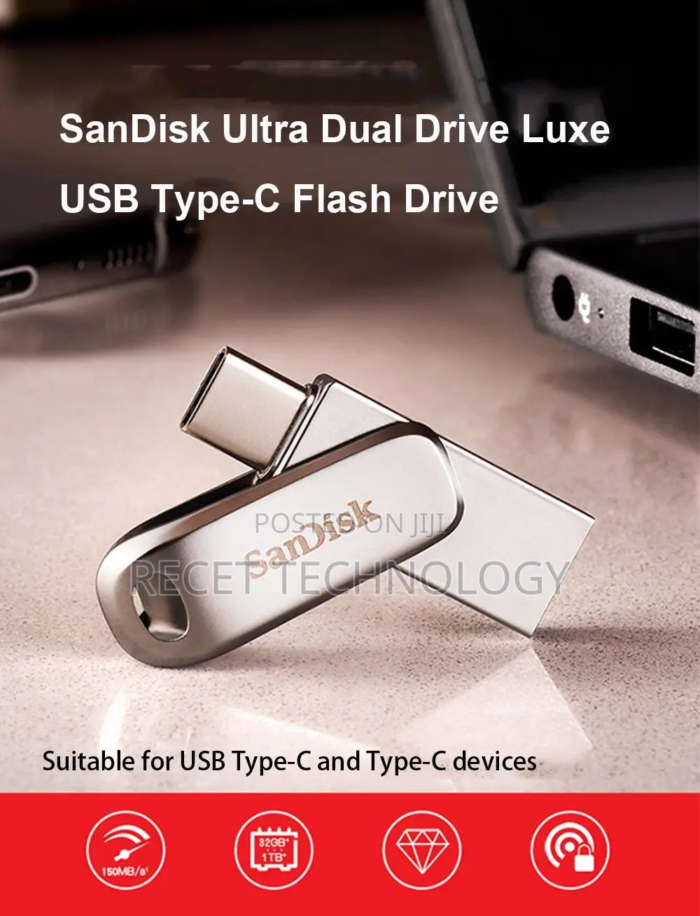 Sandisk Ultra Dual Drive Go Usb Type C 3.1 256gb?Flash