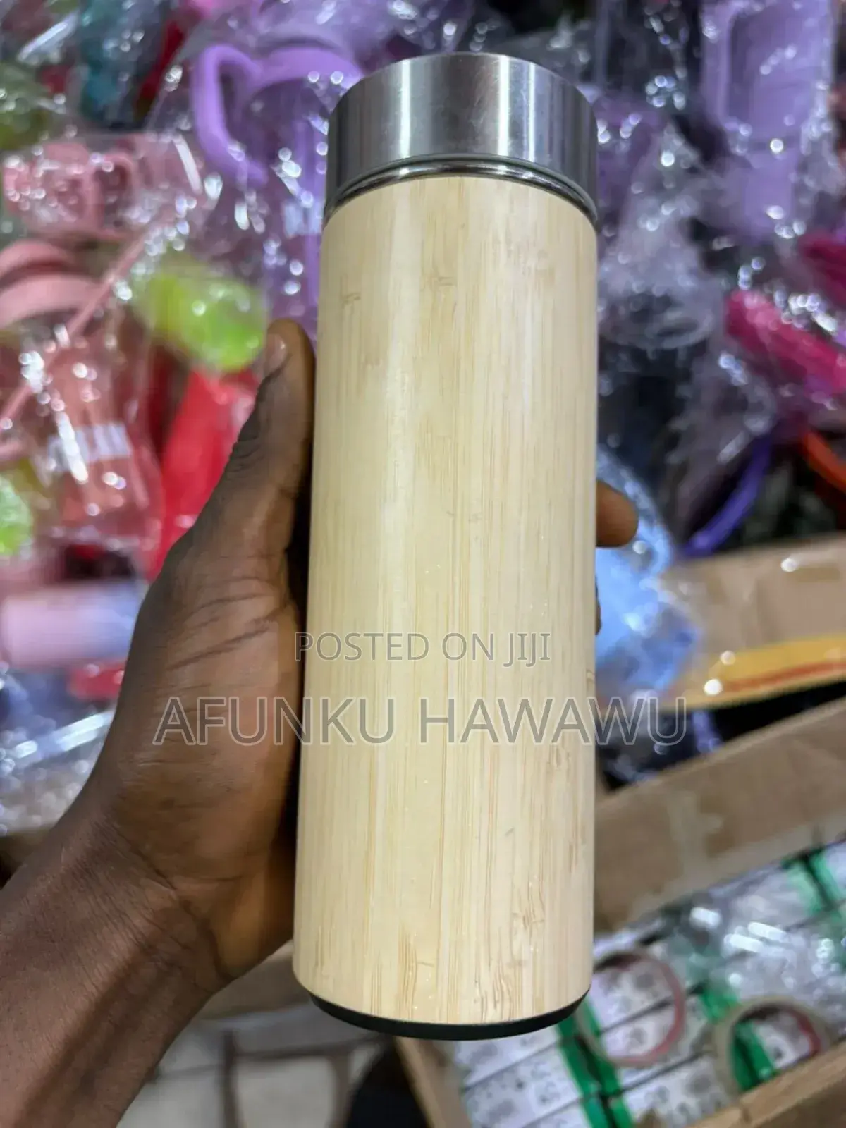 Bamboo Temperature Flask