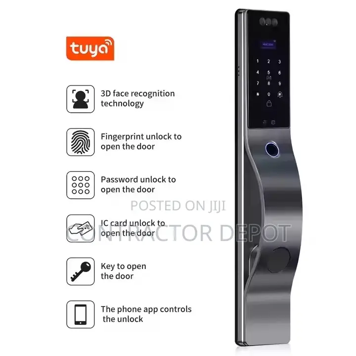 Smart Door Lock With 3d Face Intercom