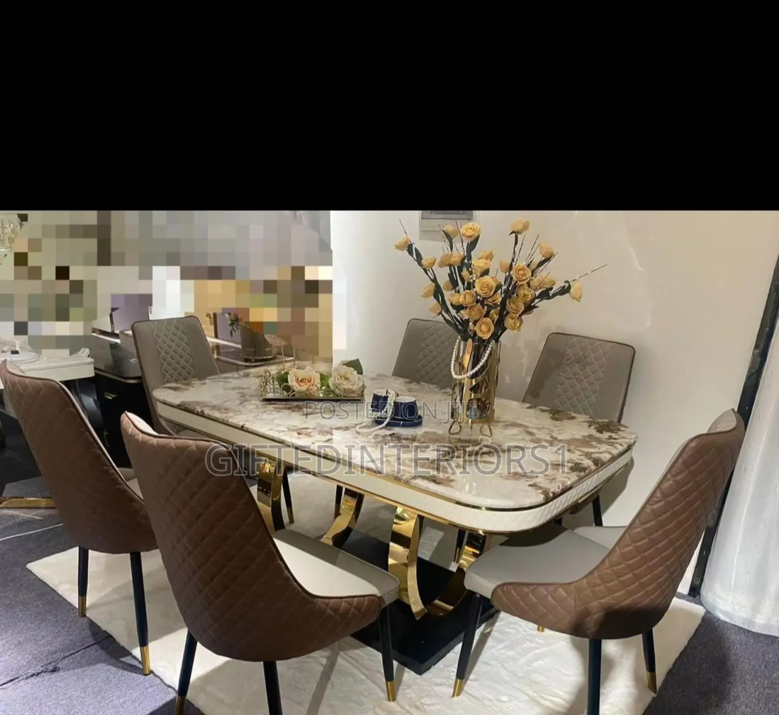 6 Seaters High Quality Dinning Set