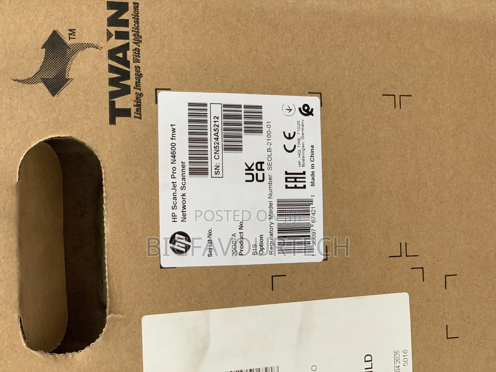 Hp Scanjet Pro N4600 Fnw1 Scanner (20g07a)