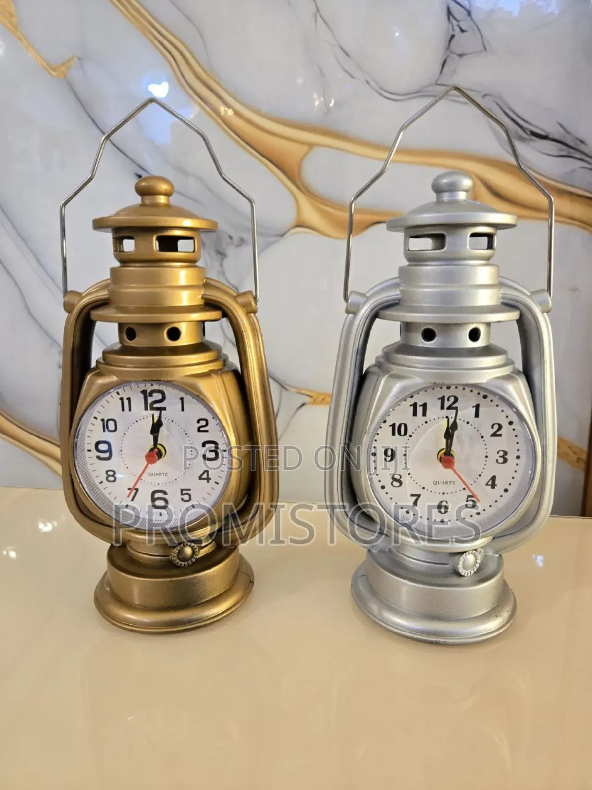 Ornament Vintage Lamp Clock
