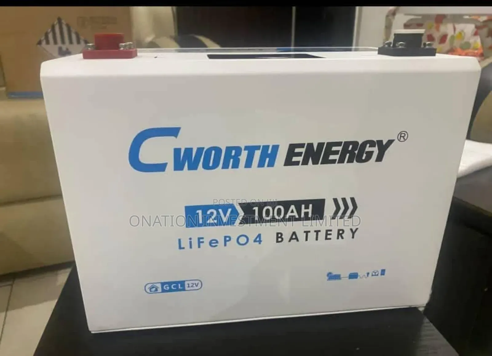 100ah 12v (1.3kwh) Cworth Energy Lithium Battery