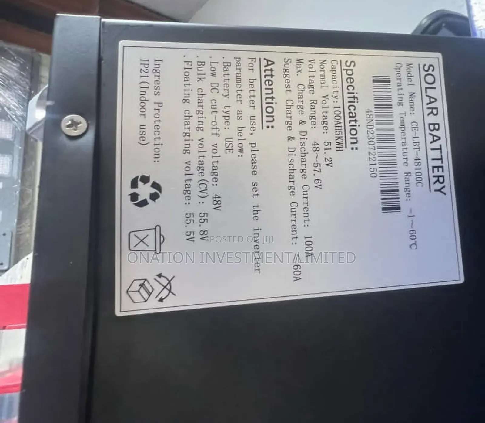 5kwh 48v LBT Cworth Energy Lithium Battery