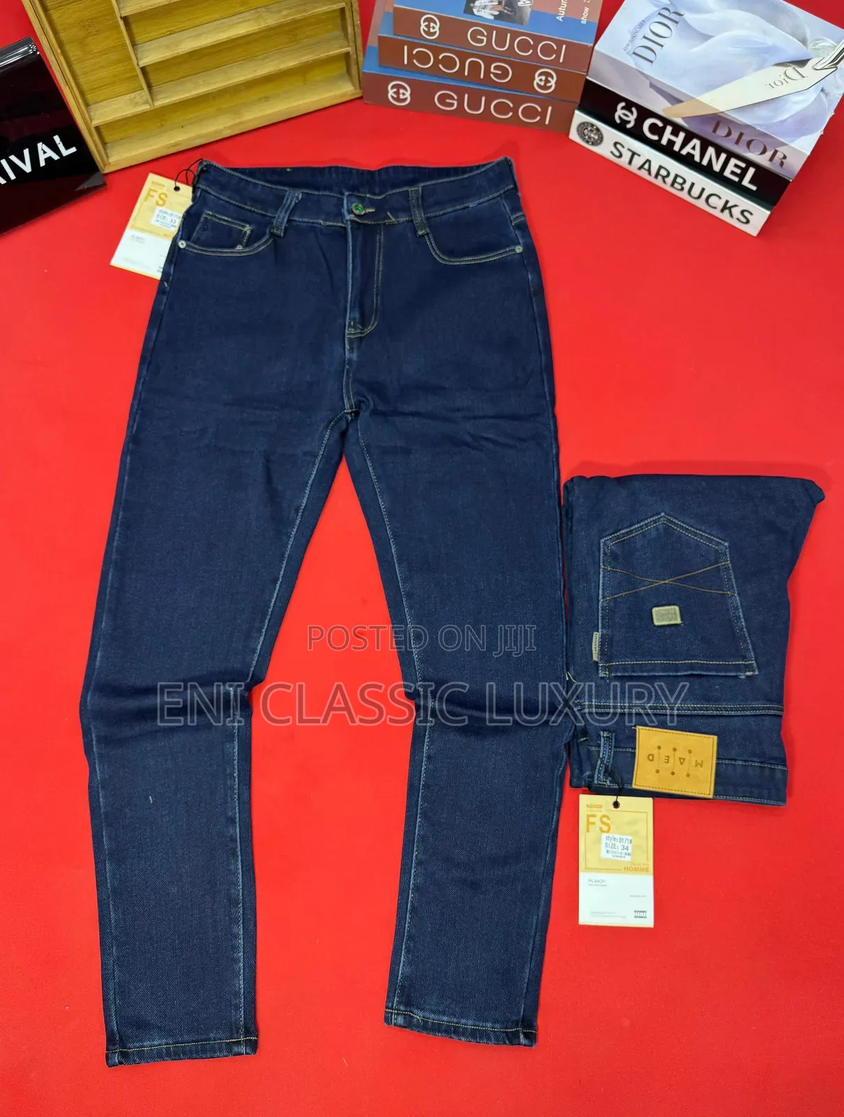 Pure Quality Luxury Men's Cargo Jeans 👖 Well Branded
