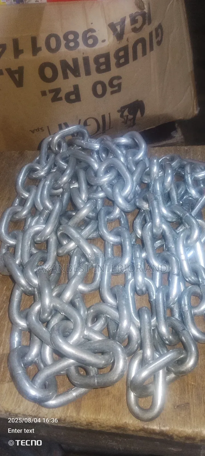Gate Chain 10mm and 8mm Thickness