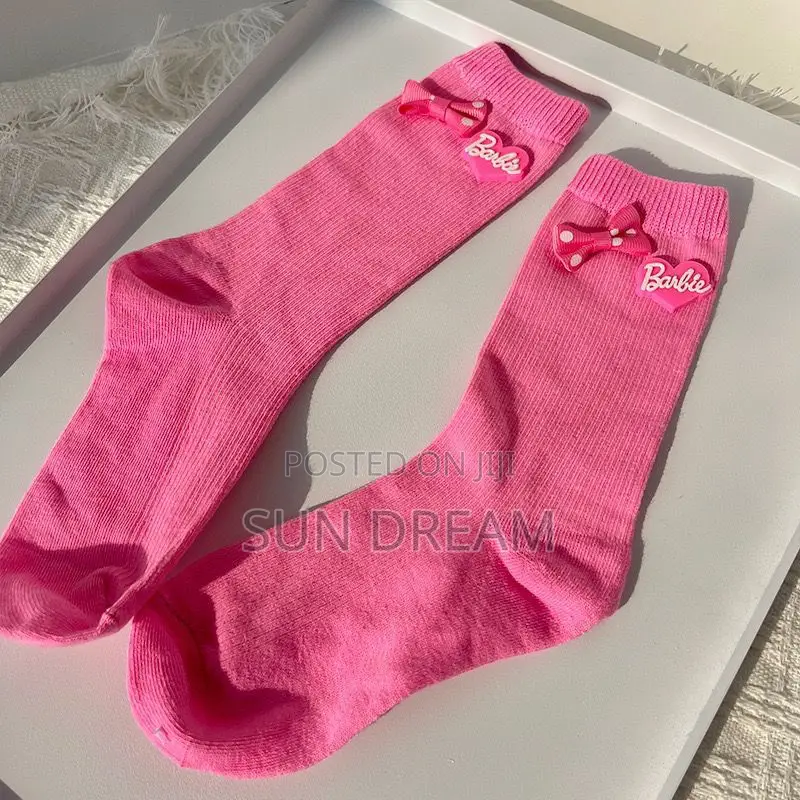 Girl Pink Barbie Socks Quality Socks