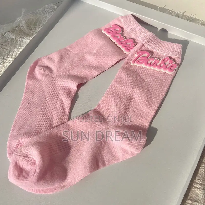 Girl Pink Barbie Socks Quality Socks