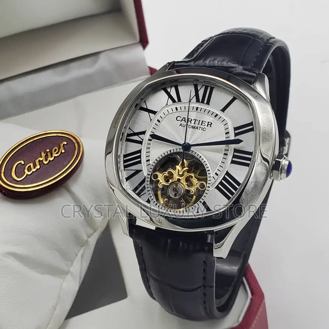 Cartier Quality Luxury Men Automatic Engine Wristwatch