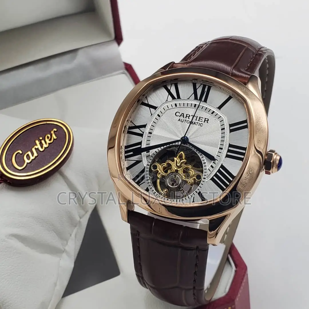 Cartier Quality Luxury Men Automatic Engine Wristwatch