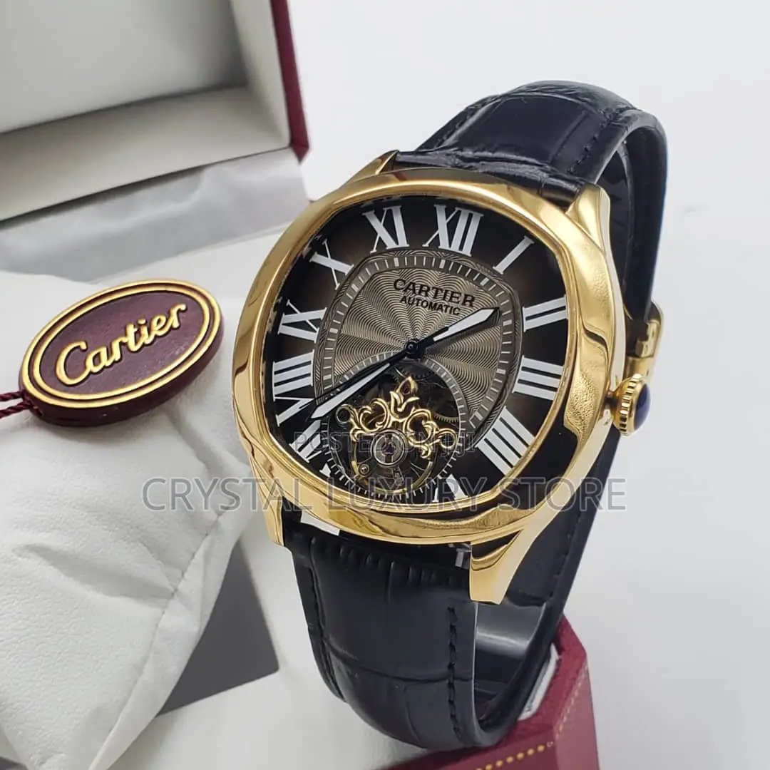 Cartier Quality Luxury Men Automatic Engine Wristwatch