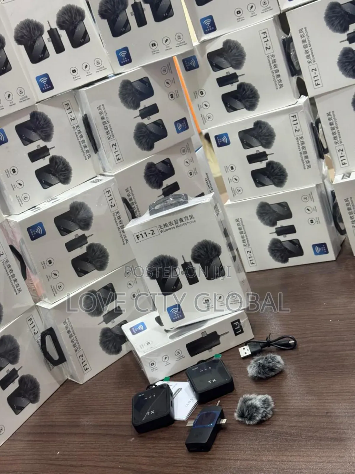 F11-2 Dual Anc Wireless Microphone Receiver Universal Use