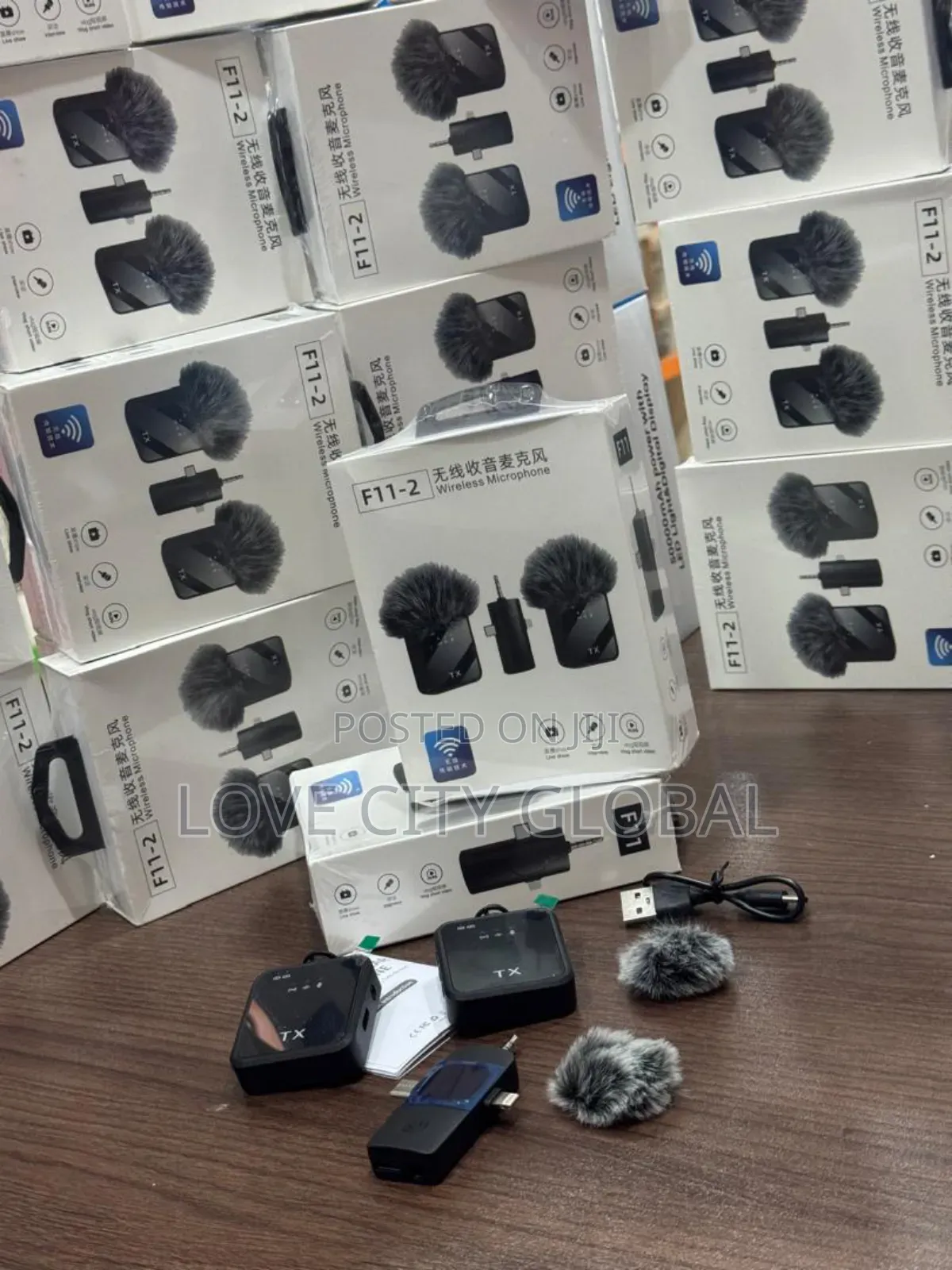 F11-2 Dual Anc Wireless Microphone Receiver Universal Use