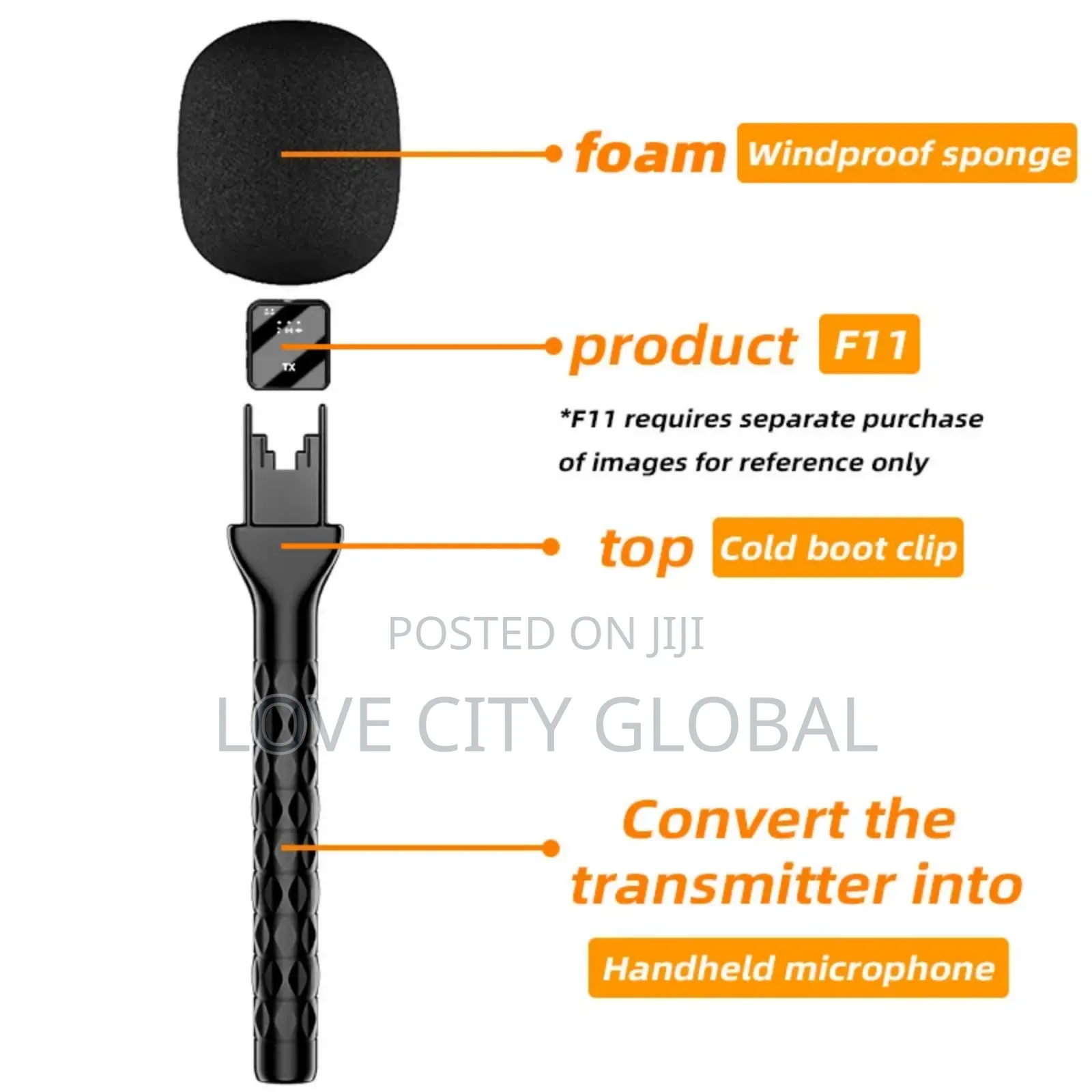 Handheld Microphone Mount Portabl Mic Stick Lapel Mic Holder