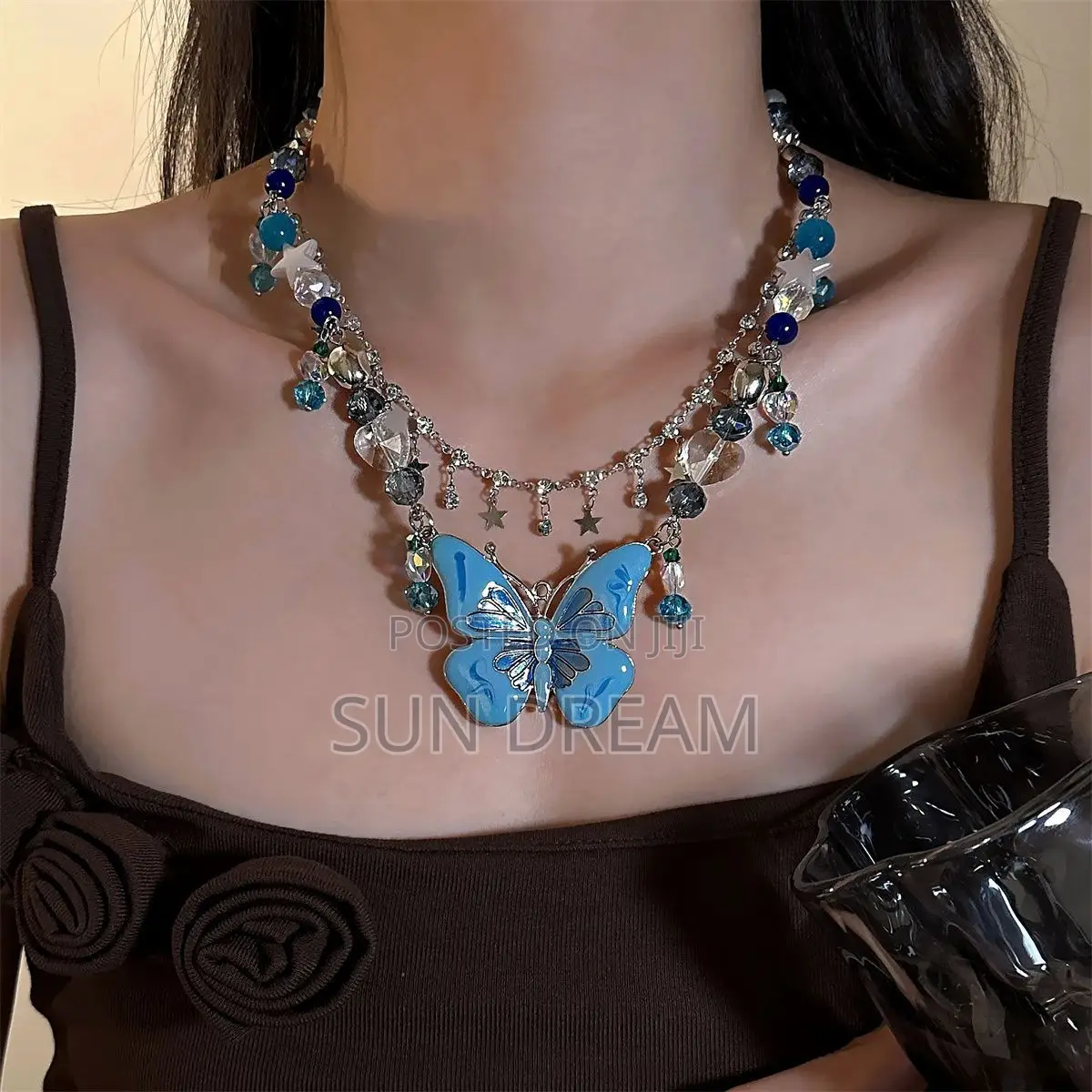 Y2k Punk Necklace Lady Vintage Necklace Accessories