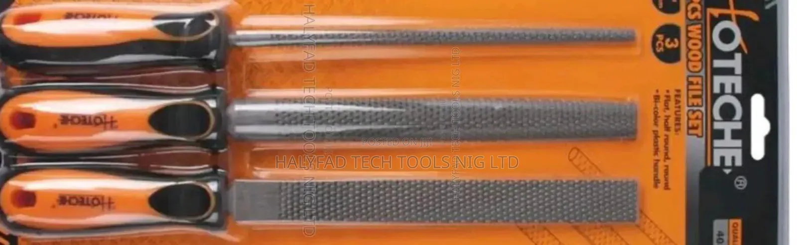 3 Pcs Wood Rasp File Set 8" (200mm)