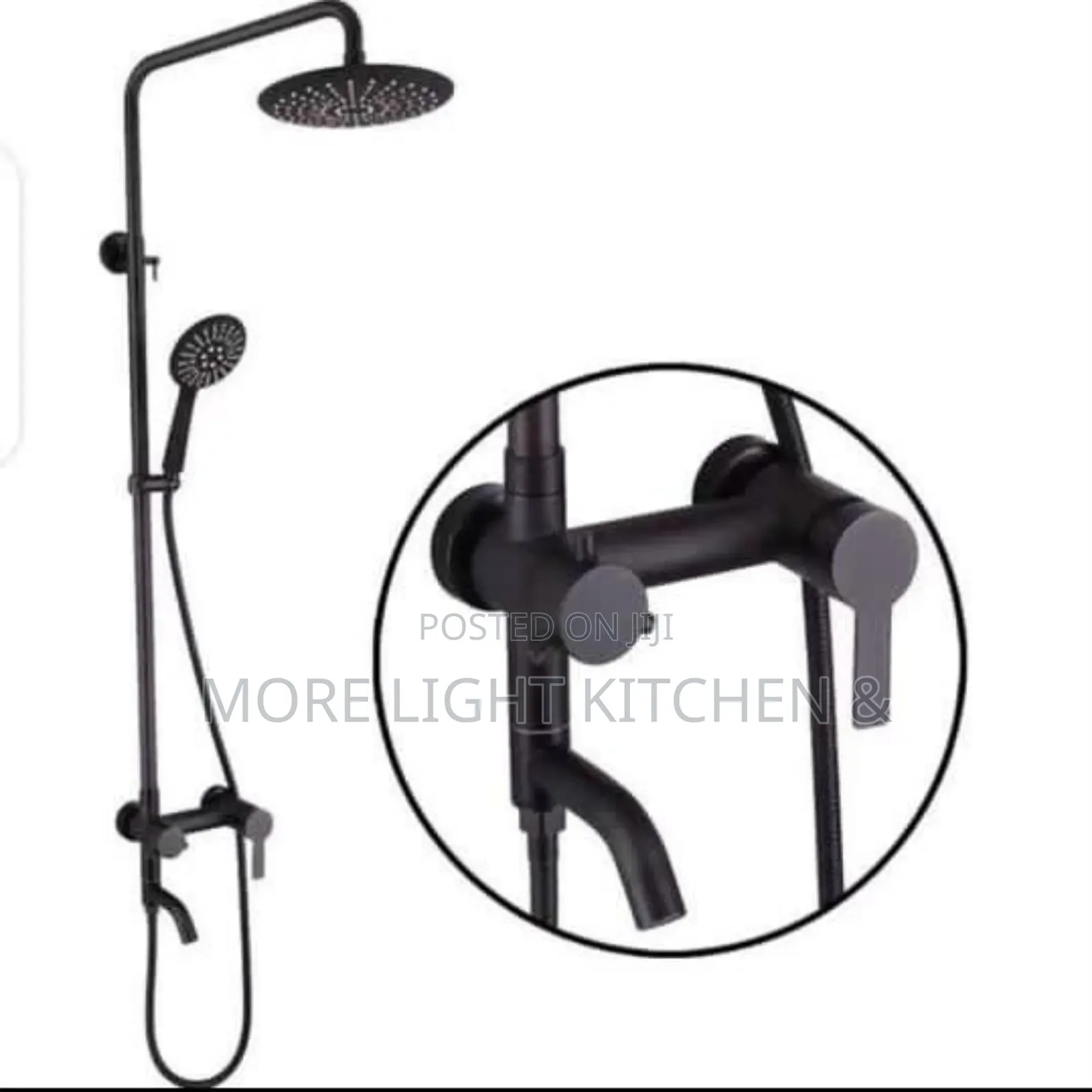 Black and Chrome Shower