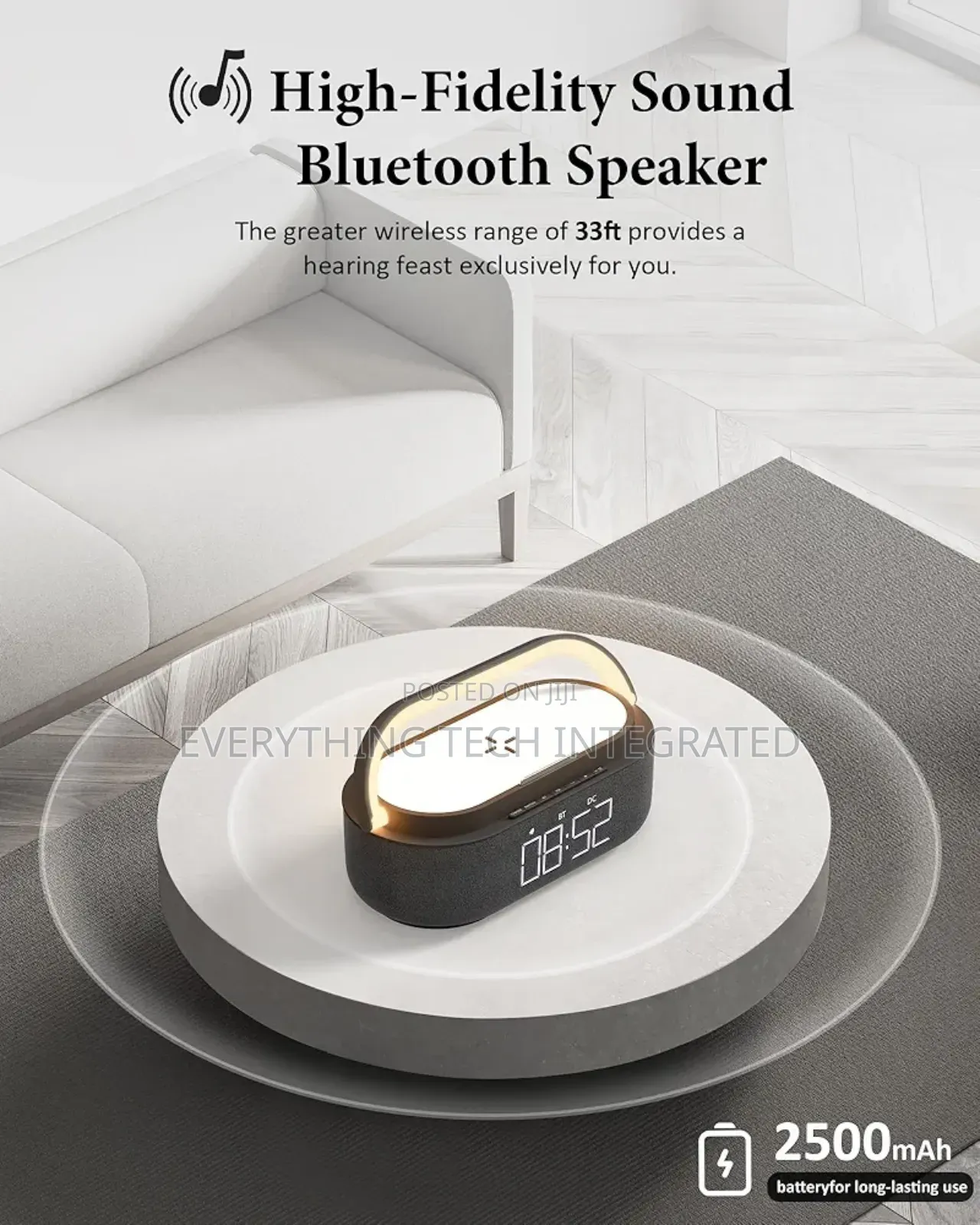 Colsur Bluetooth Speaker With Wireless Charger, Fm Radio,