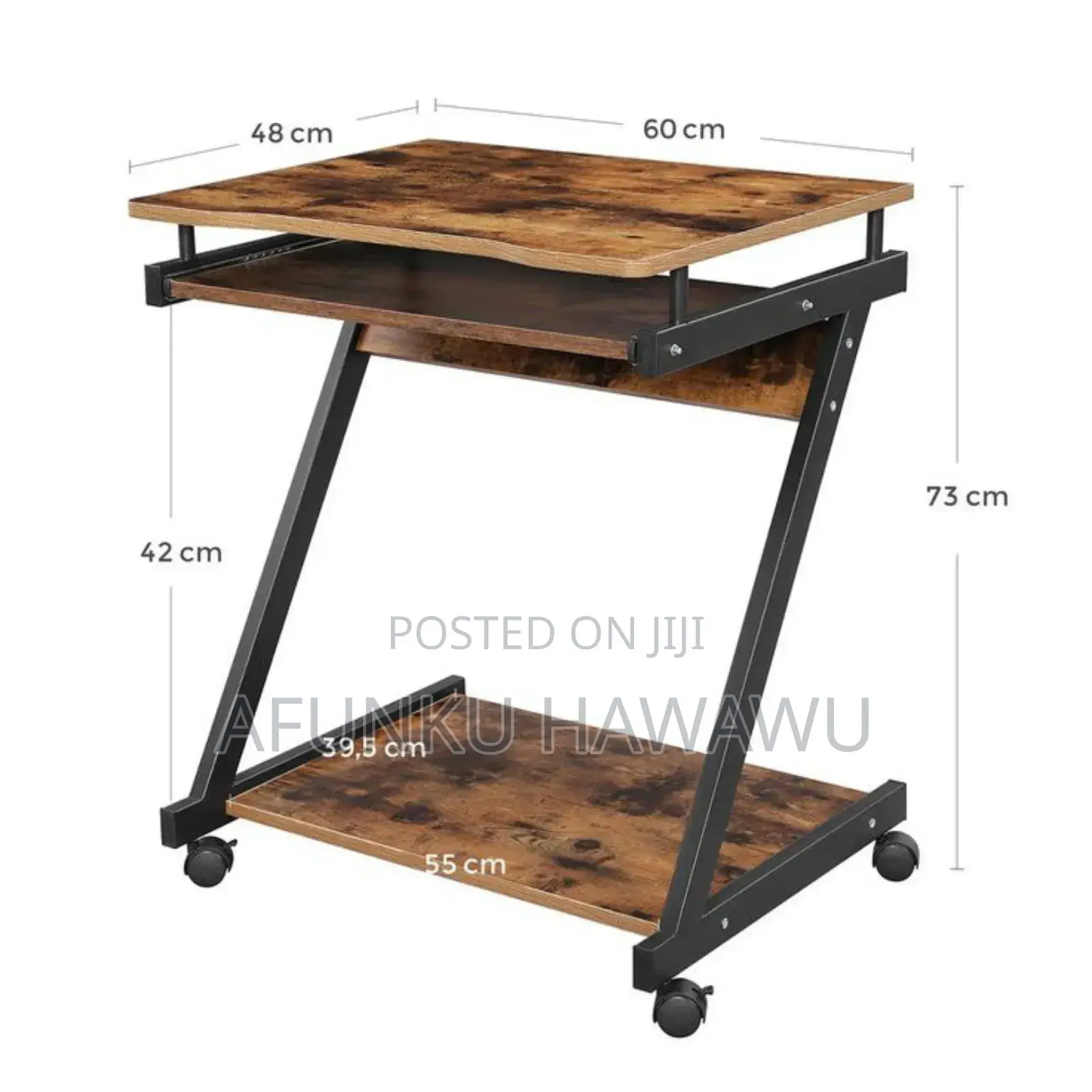 Z Shape Laptop Table With Drawer