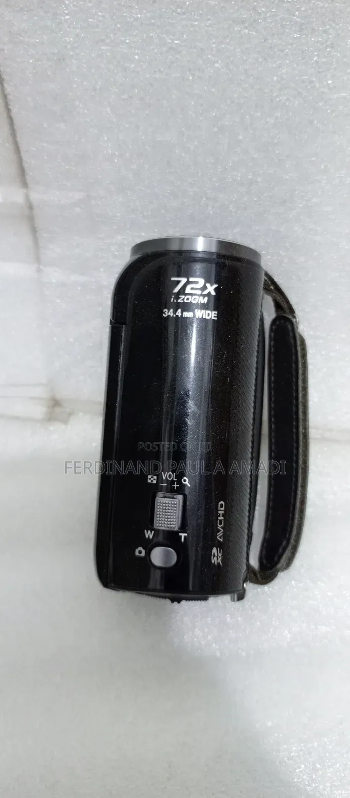 Panasonic Full Hd Video Camera With External Sd Card Port