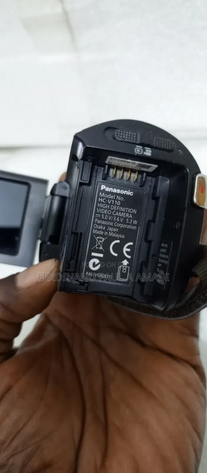Panasonic Full Hd Video Camera With External Sd Card Port