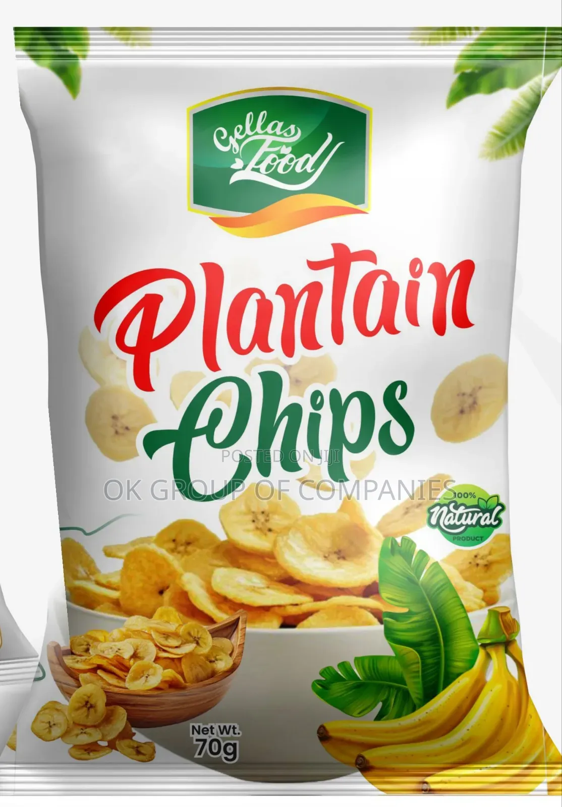 Plantain Chips Packaging Nylon Printing in Lagos Nigeria